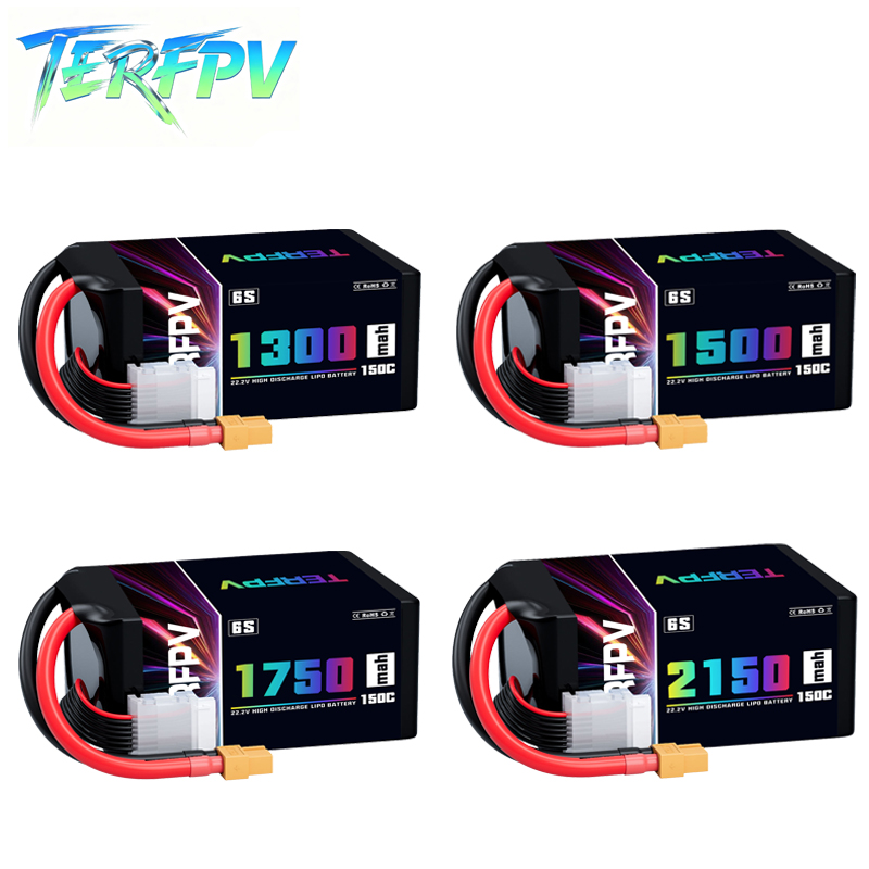 Drone Battery 3S - TERFPV Lipo Pil 6S 22.2V 1300/1500/1750./2150mAh