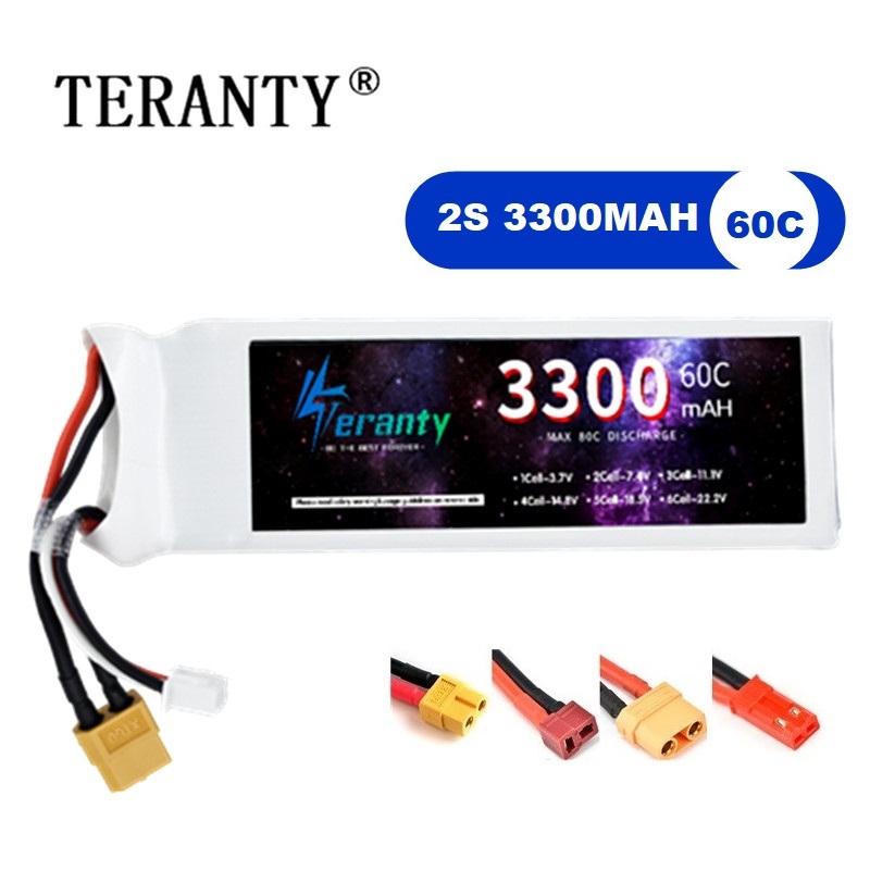 Drone Battery 3S - 2S 7.4V LiPo Pil 3300mAh 60C