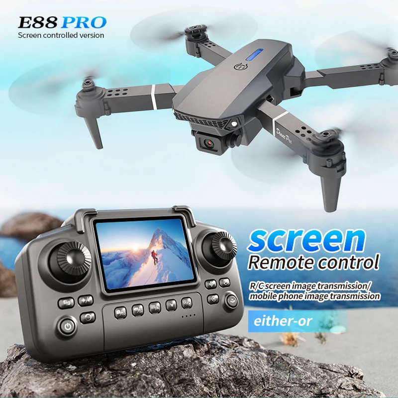 Profesyonel E88 PRO Drone, Ekr - Drone Battery Case incelemesi ve fiyatı