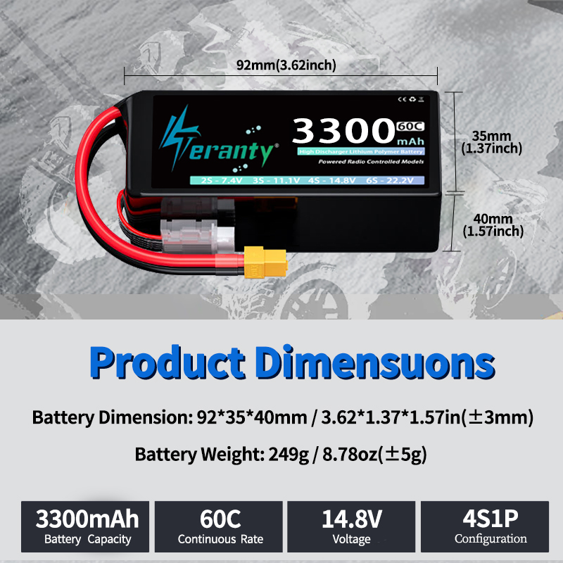 TERANTY 4S 3300mAh Lipo Pil 14 - Drone Battery 3S incelemesi ve fiyatı